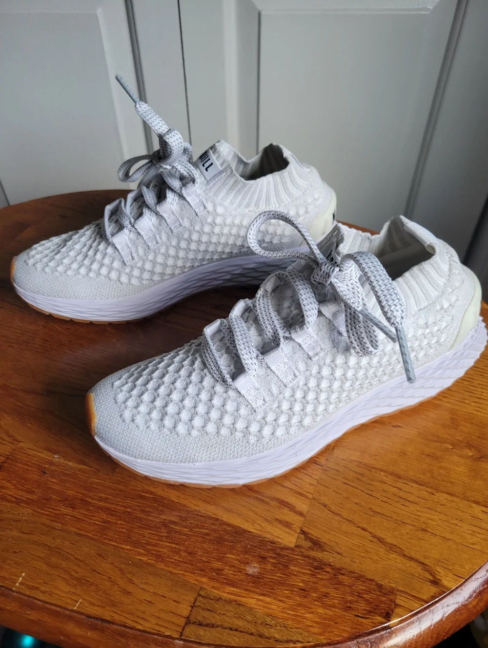 NOBULL Allday White Knit Sneakers - Picture 4 of 6